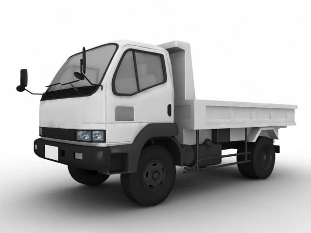 dump car 3D Model .c4d .max .obj .3ds .fbx .stl .blend 