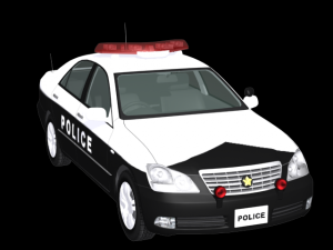 police car Modello 3D