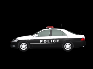 police car Modello 3D