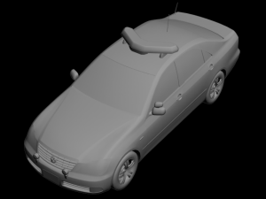 police car Modello 3D