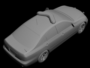 police car Modello 3D