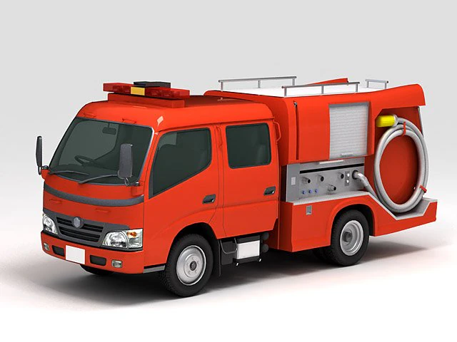 pumper 3D Model .c4d .max .obj .3ds .fbx .stl .blend 