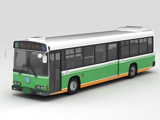 tobus urbanbus 3D Модель .c4d .max .obj .3ds .fbx .stl .blend 