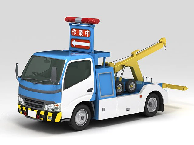 wrecker 3D Model .c4d .max .obj .3ds .fbx .stl .blend