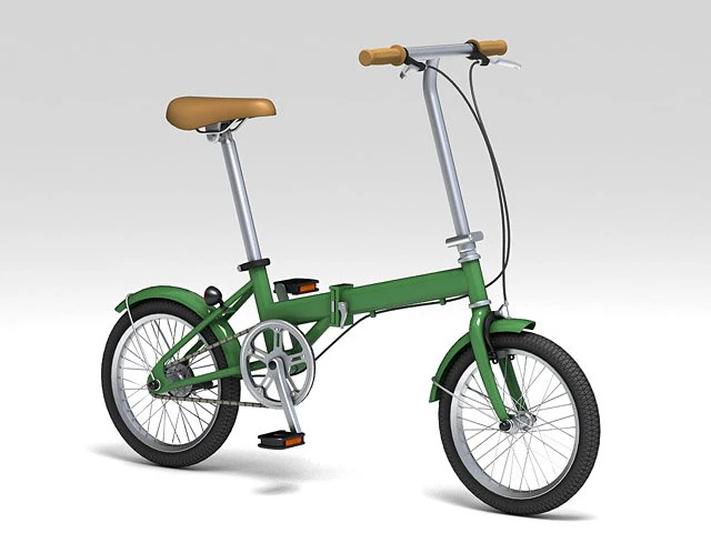 bicicleta plegable Modelo 3D .c4d .max .obj .3ds .fbx .stl .blend 