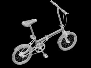 folding bike 3D मॉडल