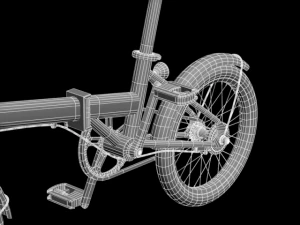 bicicleta plegable Modelo 3D