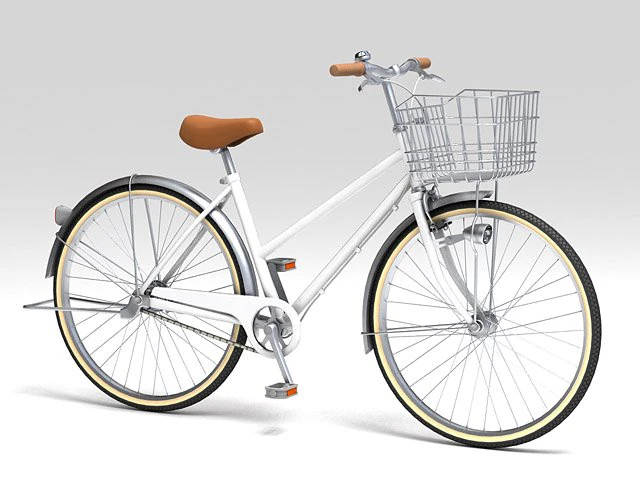 city bike 3D Model .c4d .max .obj .3ds .fbx .stl .blend