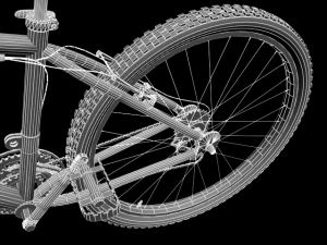 bicicleta de monta&ntilde;a Modelo 3D