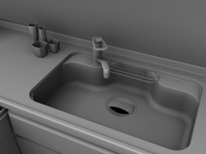 system kitchen01 Modello 3D