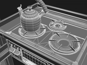 system kitchen01 3D Model