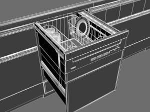 system kitchen01 Modello 3D