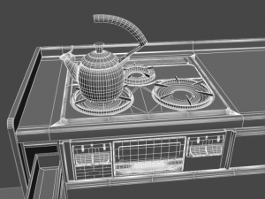system kitchen01 Modello 3D