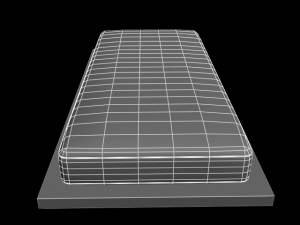 plain bed w711b Model 3D