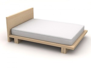 plain bed w711c 3D Модель