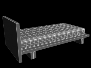 bed w711a 3D 모델