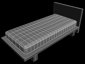 bed w711a 3D 모델