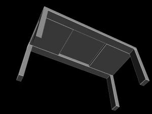 table t544 3D Model