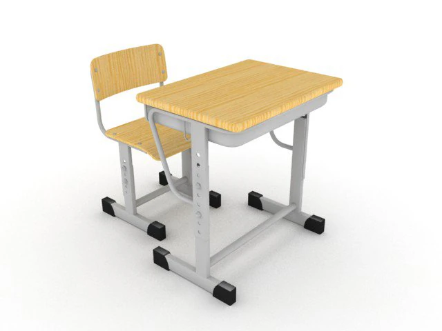 desk school table01 3D Model .c4d .max .obj .3ds .fbx .stl .blend 