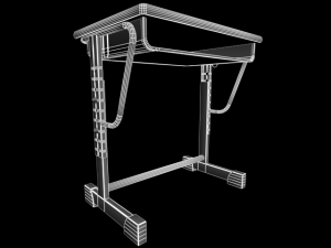 desk school table01 3D Модель