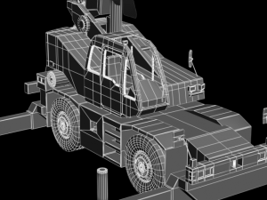 car truckcrane 3D 模型