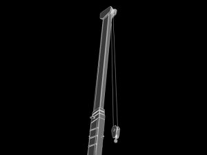 car truckcrane 3D 模型