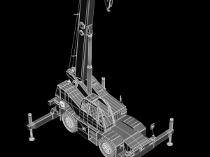 car truckcrane 3D 模型