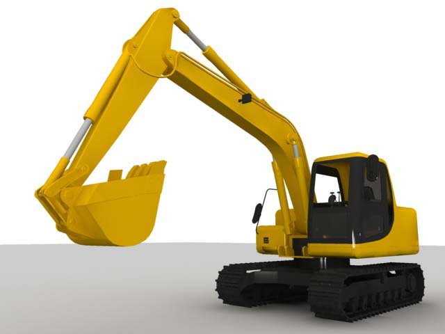 car shovelcar 3D Model .c4d .max .obj .3ds .fbx .stl .blend 