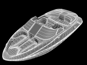 barco jetski Modelo 3D