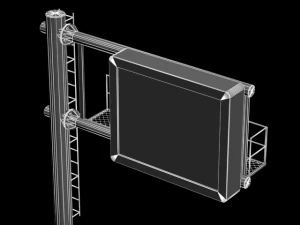 słup informacyjny Model 3D