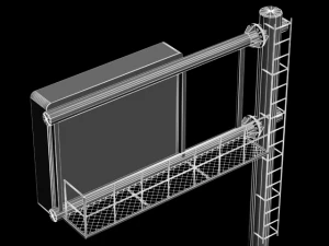 słup informacyjny Model 3D