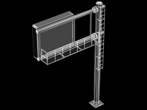 słup informacyjny Model 3D