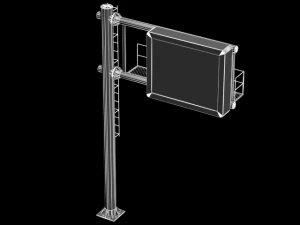 słup informacyjny Model 3D
