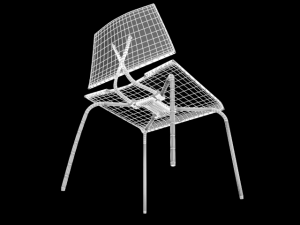 chair c417b 3D मॉडल