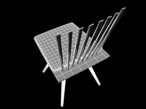 silla c453b Modelo 3D