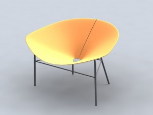 chair e101 3D Модель