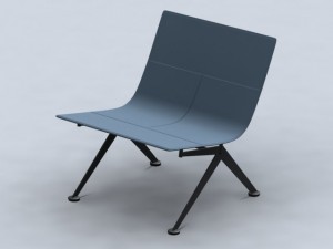 chair e103a 3D Модель
