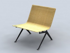 chair e103b 3D Модель