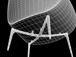 chair e104a 3D 模型