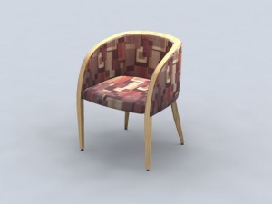 chair e108 3D Модель