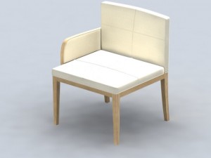 chair e109b 3D Модель