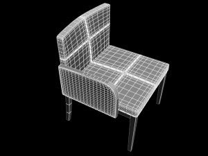 chair e109b Model 3D