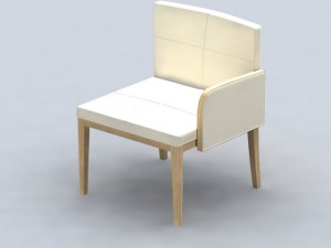 chair e109c 3D Модель