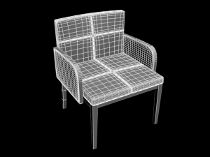 chair e109d 3D Модель