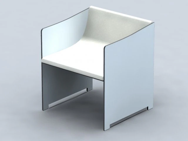 стул e211b 3D Модель .c4d .max .obj .3ds .fbx .stl .blend 