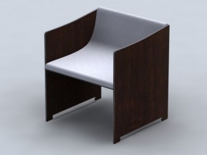 chair e211d 3D Модель