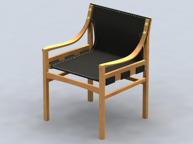 chair e214 3D Model .c4d .max .obj .3ds .fbx .stl .blend