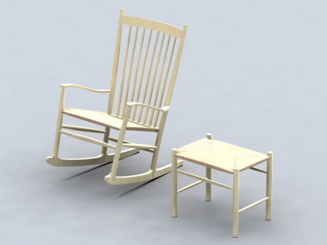 chair e215 3D Model .c4d .max .obj .3ds .fbx .stl .blend