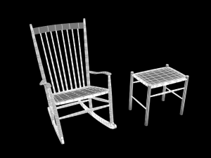 chair e215 Modelo 3D