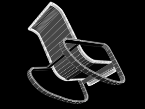 chair e216 Modèle 3D